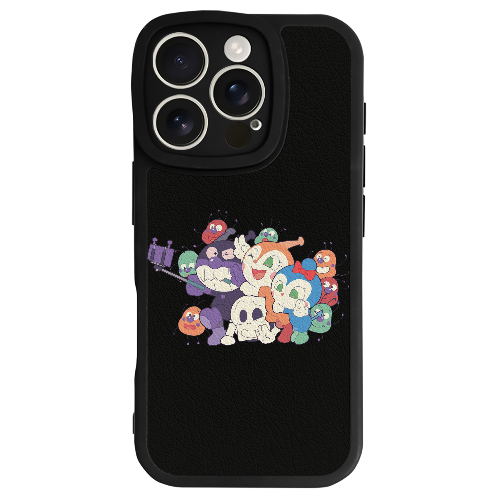 （画像用） アンパンマン Anpanman 【iPhone 16シリーズ対応】シリコンスマホケース（レザー調） 材質：シリコン